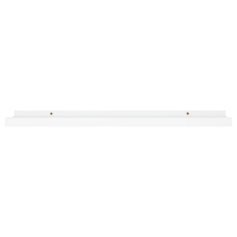 vidaXL Picture Frame Ledge Shelves 2 pcs White 80x9x3 cm MDF