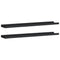 vidaXL Picture Frame Ledge Shelves 2 pcs Black 80x9x3 cm MDF