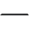 vidaXL Picture Frame Ledge Shelves 2 pcs Black 80x9x3 cm MDF