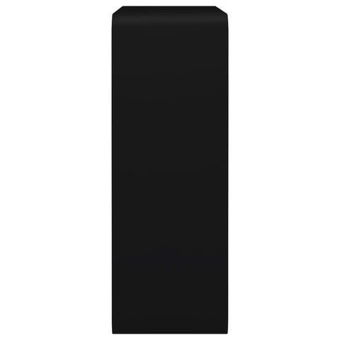 vidaXL Wall Cube Shelves 3 pcs Black MDF