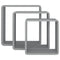 vidaXL Wall Cube Shelves 3 pcs Grey MDF