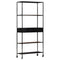 vidaXL Book Cabinet 80x35x180 cm Rough Mango Wood & Iron