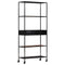 vidaXL Book Cabinet 80x35x180 cm Rough Mango Wood & Iron