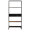 vidaXL Book Cabinet 80x35x180 cm Rough Mango Wood & Iron