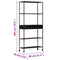 vidaXL Book Cabinet 80x35x180 cm Rough Mango Wood & Iron