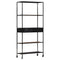 vidaXL Book Cabinet 80x35x180 cm Rough Mango Wood & Iron
