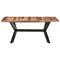 vidaXL Dining Table 180x90x75 cm Solid Wood with Honey Finish