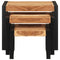 vidaXL Nesting Tables 3 pcs Solid Wood