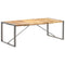 vidaXL Dining Table 220x100x75 cm Solid Rough Mango Wood