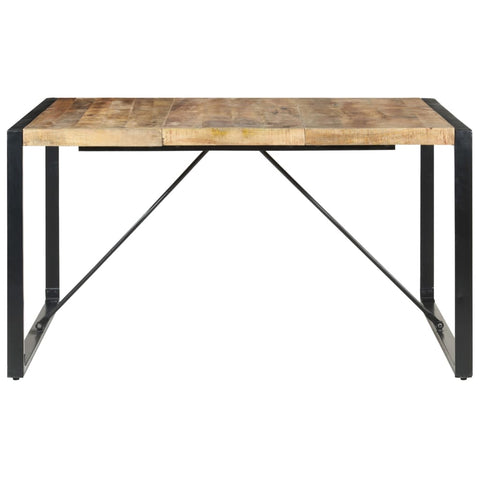 vidaXL Dining Table 140x140x75 cm Rough Mango Wood