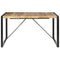 vidaXL Dining Table 140x140x75 cm Rough Mango Wood