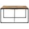 vidaXL Dining Table 140x140x75 cm Rough Mango Wood