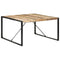 vidaXL Dining Table 140x140x75 cm Rough Mango Wood