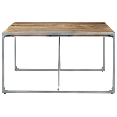 vidaXL Dining Table 140x140x75 cm Rough Mango Wood