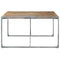 vidaXL Dining Table 140x140x75 cm Rough Mango Wood