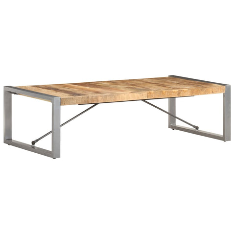 vidaXL Coffee Table 140x70x40 cm Rough Mango Wood