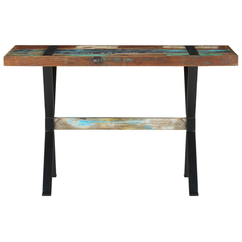 vidaXL Dining Table 120x60x76 cm Solid Reclaimed Wood