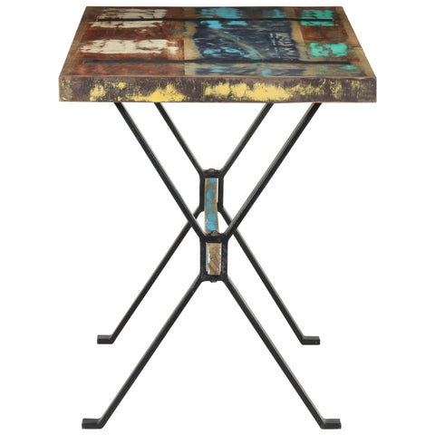 vidaXL Dining Table 120x60x76 cm Solid Reclaimed Wood