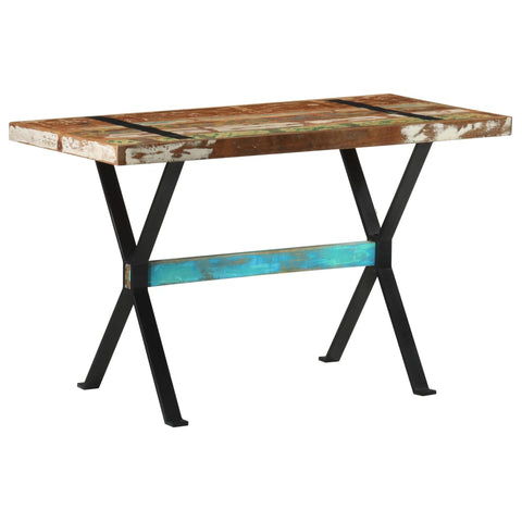 vidaXL Dining Table 120x60x76 cm Solid Reclaimed Wood