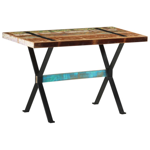 vidaXL Dining Table 120x60x76 cm Solid Reclaimed Wood