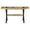 vidaXL Dining Table 140x70x76 cm Rough Mango Wood