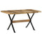 vidaXL Dining Table 140x70x76 cm Rough Mango Wood
