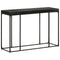 vidaXL Console Table Black 110x35x76 cm Solid Acacia and Mango Wood