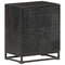 vidaXL Bedside Cabinet Black 40x30x50 cm Solid Acacia and Mango Wood