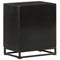 vidaXL Bedside Cabinet Black 40x30x50 cm Solid Acacia and Mango Wood