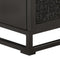vidaXL Bedside Cabinet Black 40x30x50 cm Solid Acacia and Mango Wood
