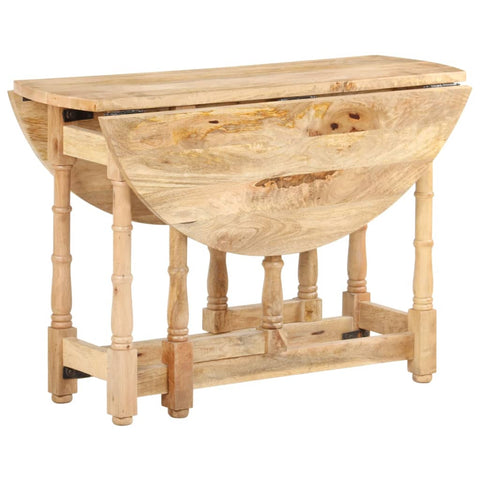 vidaXL Dining Table Round 110x76 cm Solid Mango Wood