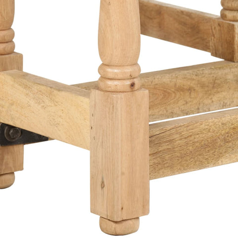 vidaXL Dining Table Round 110x76 cm Solid Mango Wood