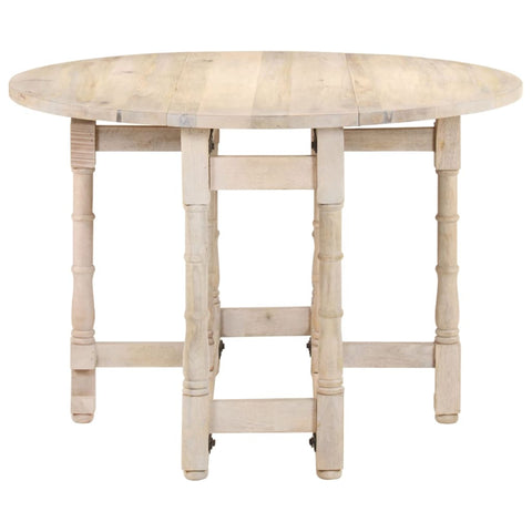 vidaXL Dining Table Round 110x76 cm Solid Mango Wood