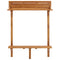 vidaXL Balcony Bar Table 90x37x122.5 cm Solid Acacia Wood