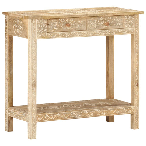 vidaXL Console Table 80x35x74 cm Solid Mango Wood