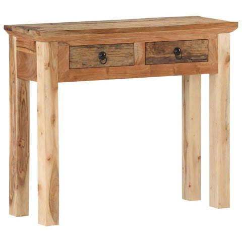 vidaXL Console Table 90.5x30x75cm Solid Acacia Wood and Reclaimed Wood