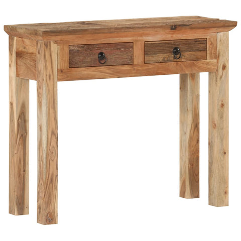 vidaXL Console Table 90.5x30x75cm Solid Acacia Wood and Reclaimed Wood