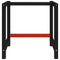 vidaXL Work Bench Frame Metal 80x57x79 cm Black and Red