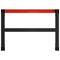 vidaXL Work Bench Frame Metal 80x57x79 cm Black and Red