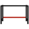 vidaXL Work Bench Frame Metal 120x57x79 cm Black and Red