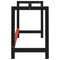 vidaXL Work Bench Frame Metal 120x57x79 cm Black and Red