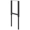 vidaXL Adjustable Work Bench Frames 2 pcs Metal 55x(69-95.5) cm Black