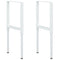 vidaXL Adjustable Work Bench Frames 2 pcs Metal 55x(69-95.5) cm Grey