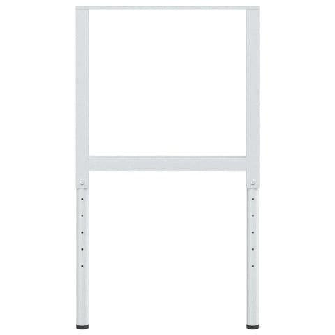 vidaXL Adjustable Work Bench Frames 2 pcs Metal 55x(69-95.5) cm Grey