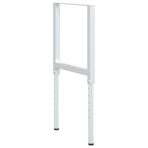 vidaXL Adjustable Work Bench Frames 2 pcs Metal 55x(69-95.5) cm Grey