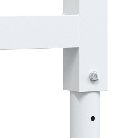 vidaXL Adjustable Work Bench Frames 2 pcs Metal 55x(69-95.5) cm Grey