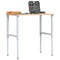 vidaXL Adjustable Work Bench Frames 2 pcs Metal 55x(69-95.5) cm Grey