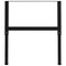vidaXL Adjustable Work Bench Frames 2 pcs Metal 85x(69-95.5) cm Black