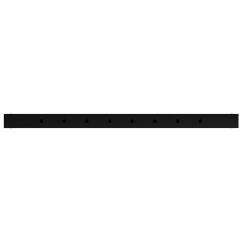 vidaXL Adjustable Work Bench Frames 2 pcs Metal 85x(69-95.5) cm Black