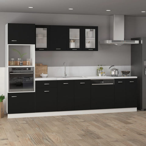 vidaXL Drawer Bottom Cabinet Lyon Black 40x46x81.5 cm Engineered Wood